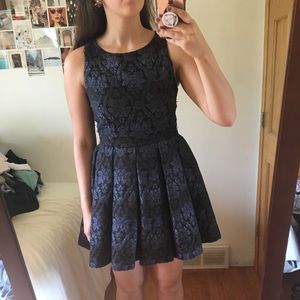 Black & Blue Party Dress